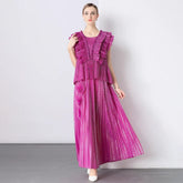 Japanese Plissé 2-Piece Skirt Set
